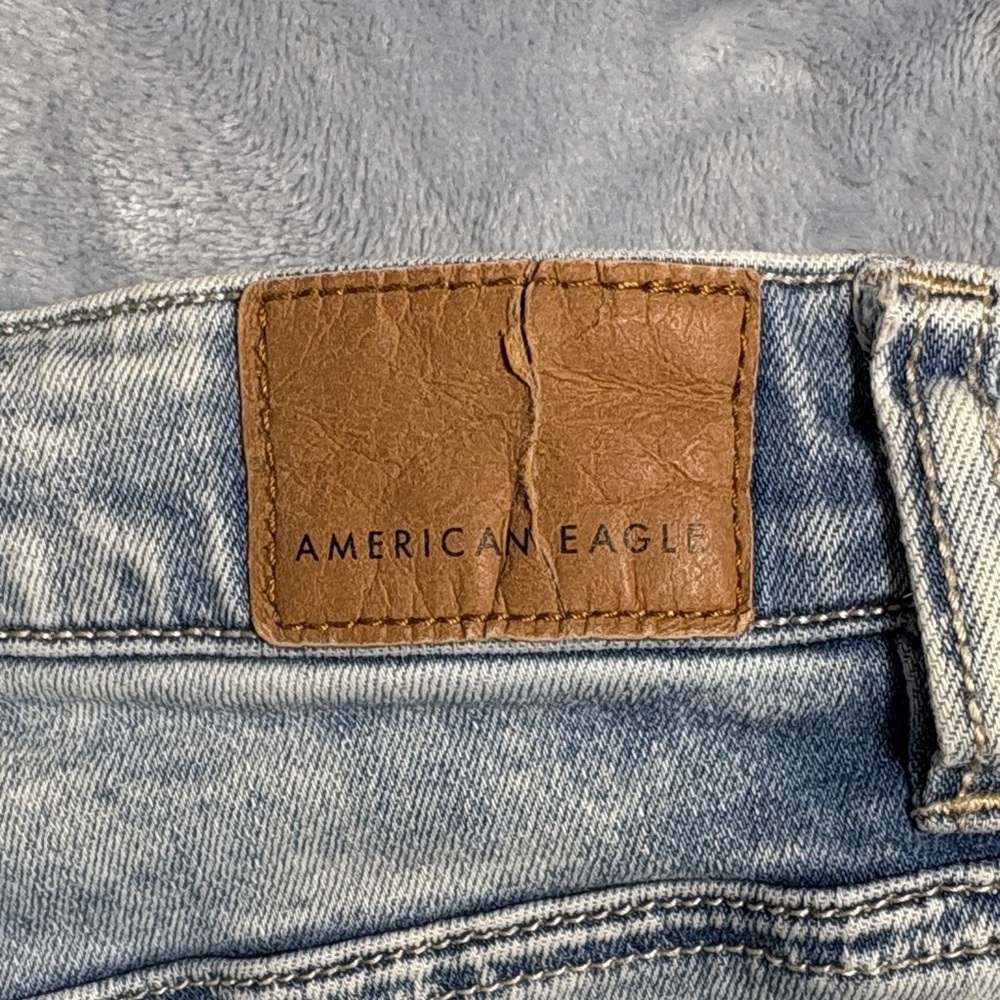 American Eagle Highest Rise Jegging Crop Light Blue Jeans - Picture 14 of 14